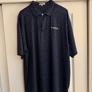 Navy Polka Dot Men's Shirt